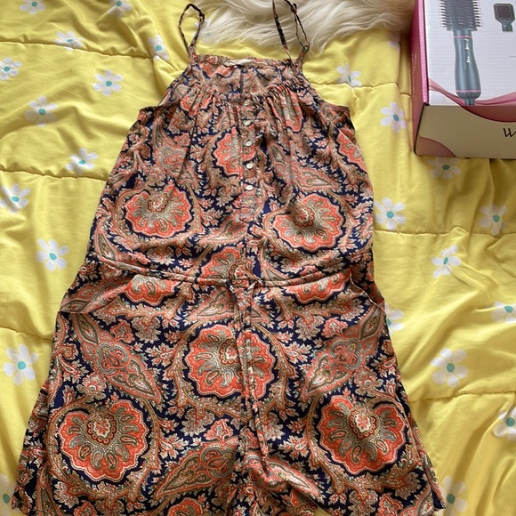 Romper with drawstring waistband and design - Picture 2 of 2